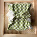 Furoshiki Gaveindpakning af Stof 'Green Picnic' - Large